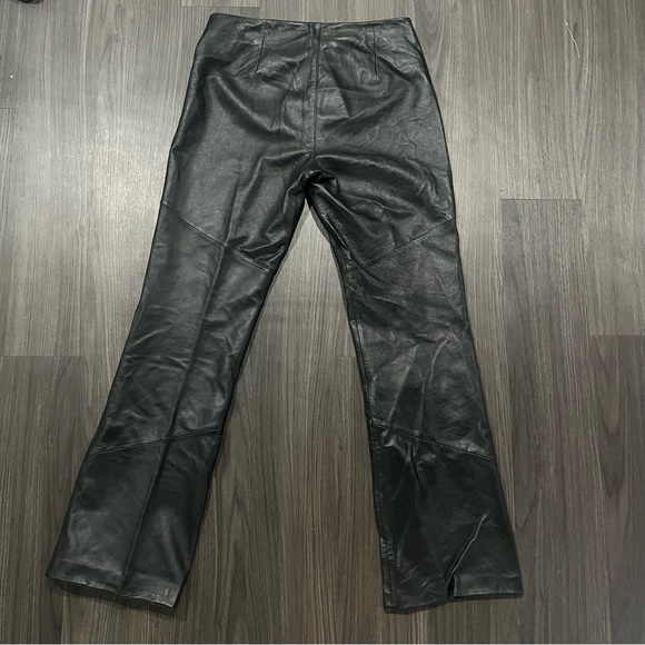 Wilsons Pelle Studio Vintage Leather Pants Black 10 - Picture 3 of 7